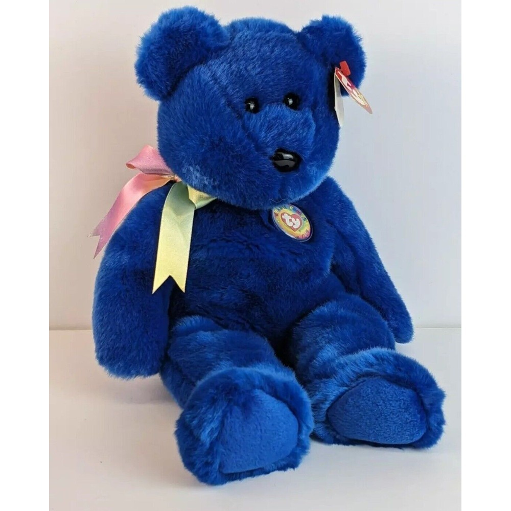 1999 Ty Official‎ Club Clubby Beanie Buddy Bear with tags 13 1/2"